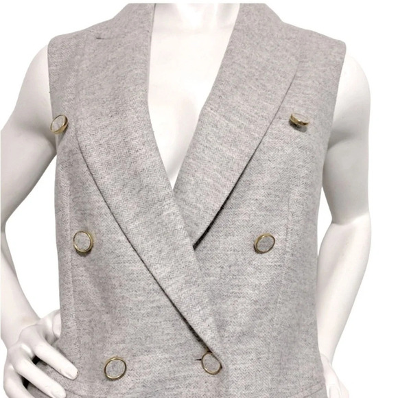 Club Monaco Selska Flannel Vest - Picture 4 of 4